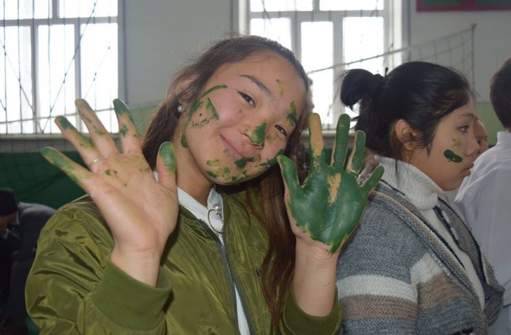 Мастер класс для школьников новостроек Бишкека