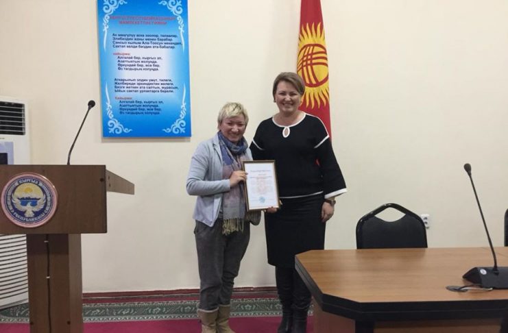 Мэрии города Бишкек была передана интерактивная электронная карта жилмассивов